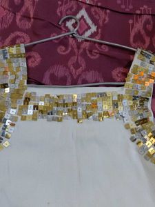 Sequin Embellished Sleeveless Top