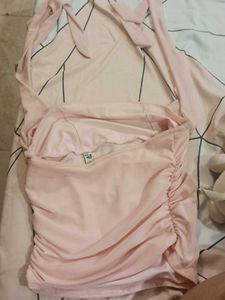 Halter Neck Pink Top