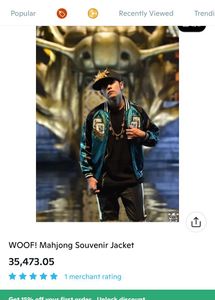 MahjongEmbroidered Sukajan Souvenir Jacket