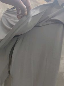 Gray Leggings with Skirt Overlay