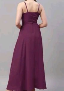 Elegant Purple Maxi Dress