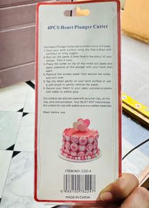4pcs Plunger Cutters For Baking And Crafts