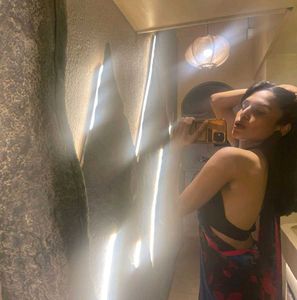 (Can Bargain)Backless Top And A Saree Combo