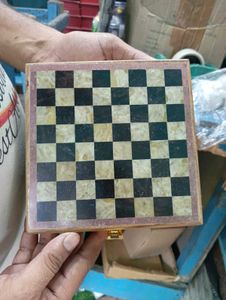 Crocon Marble and Wooden Chess Set – 6 Inch