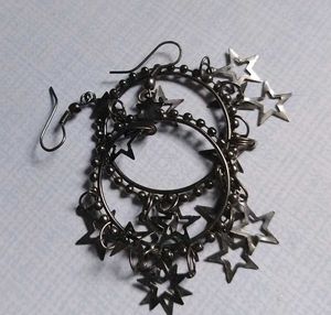 Star Hoop Earrings