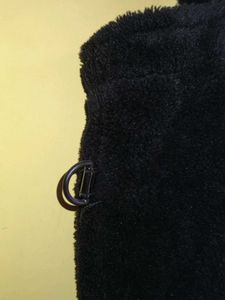 Black Fluffy Tote Bag