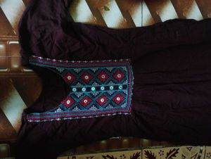 BROWN AESTHETIC KURTI