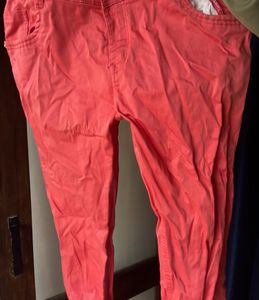 three Black And Pink Denims