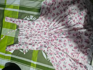 Pink Floral Corset Mini Dress