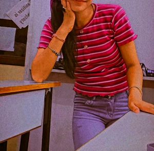 Aesthetic Pink Purple Crop Top 💕