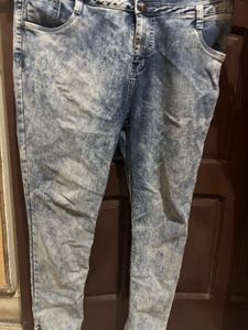 Acid Wash Denim Jeans