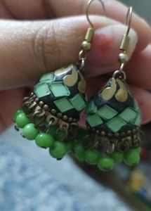 Green Earrings