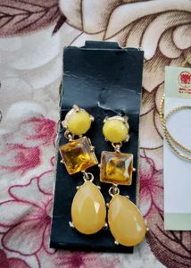 Gemstone Dangle Earrings