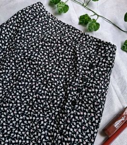 Floral Pinterest Slit Skirt
