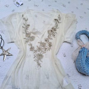 3.combo Aesthetic Vintage Top