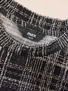 Checked Black &amp; White T-shirt