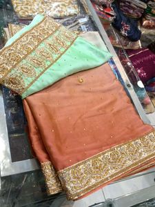 Elegant Embroidered Saree