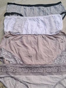 Lace Detail Panties - 4 Pack