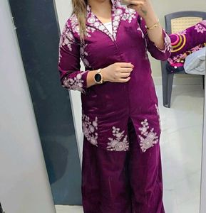Elegant Purple Co-ord Set