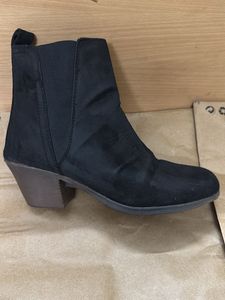 Black slip on Ankle Boots