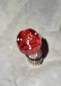 Glass Rose Figurine