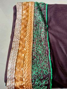 New Coffee Colour Saree 👇
