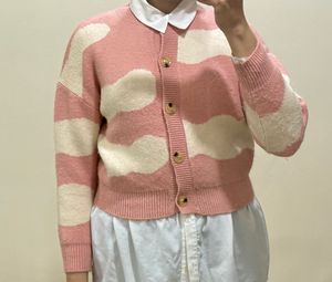 Pink Patterned Cardigan