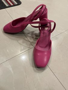 Shoetopia Pink Block Heels