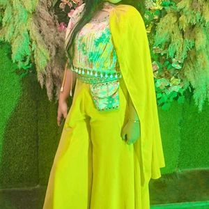 Yellow Palazzo &amp; Top Set