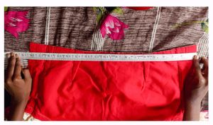 Red Bridal Lahanga Dupatta With Stitched Blouse