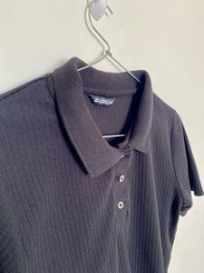 Black  Polo Top