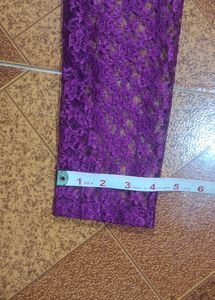Purple Lace Formal Dress