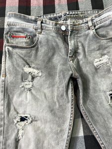 DNM branded raw jeans