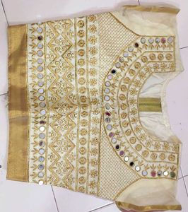 Embroidered Mirror Work Blouse