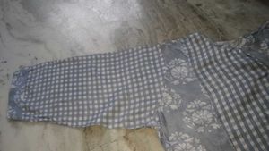 Patterned Grey Dress