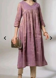 Xxl New Unused Shiny Avaasa Elegant Purple Kurta
