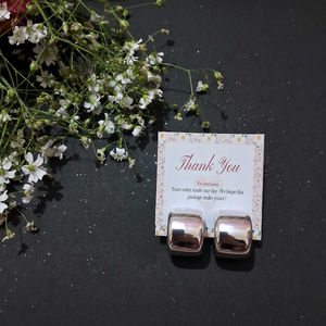 Square Silver Stud Earrings