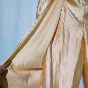 Stalk Buy Love Gold Satin Dhoti Pants