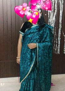 Ruffle Saree