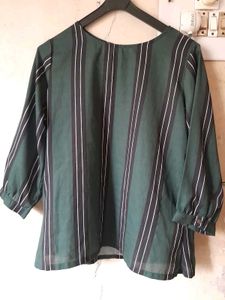 Striped Green Top