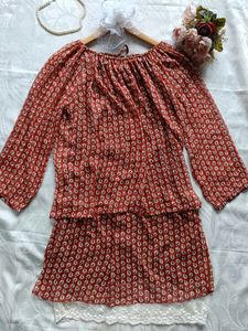 Floral A-line Dress