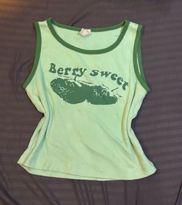 y2k Berry Sweet Green Tank Top