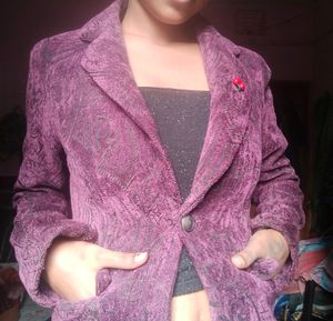 Purple And Black Colour Unused Blazer🖤💜