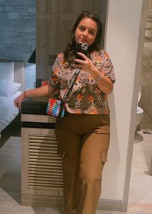 Beautiful Crop Tshirt And Cargo Pant