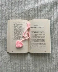 Crochet Heart Bookmark🎀