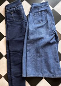 Two Pairs of Denim Jeans