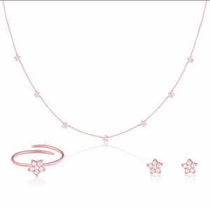 Giva 925 Real Silver Star Necklace Set