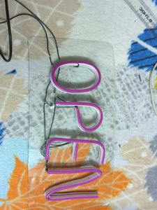 Purple OPEN Neon Sign