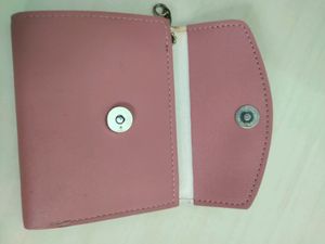 Pink Fold Purse