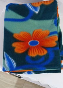 Floral Single Fleece Blanket for AC room (New)